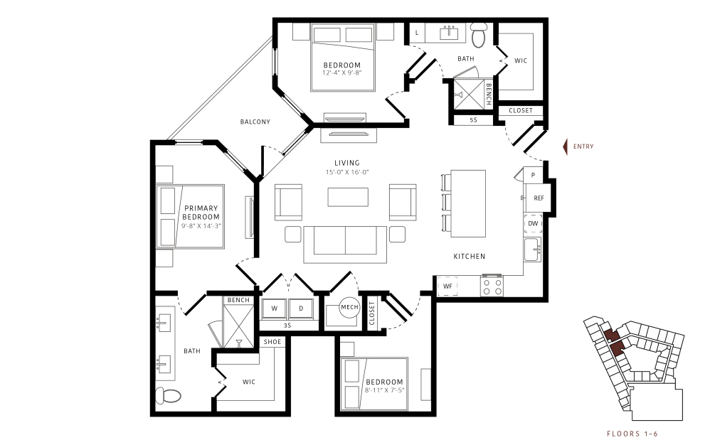 c1 floor plan eh